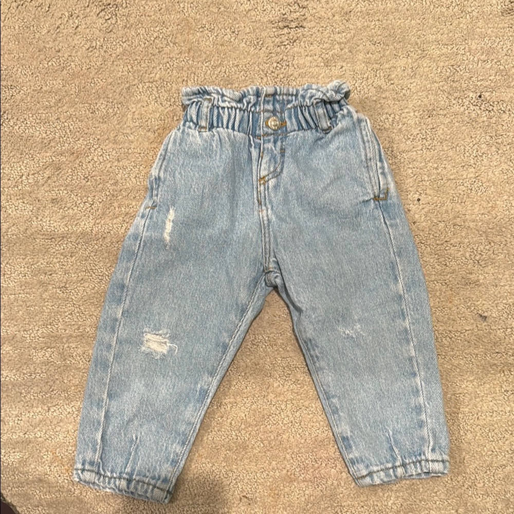 Zara Blue Relaxed Fit Jeans